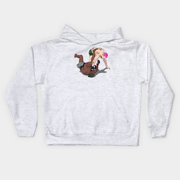 Ground and pound sean Kids Hoodie by Rsclstar